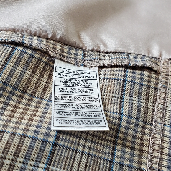 BB Dakota Heather's Plaid Boyfriend Blazer - XS - Picture 5 of 11